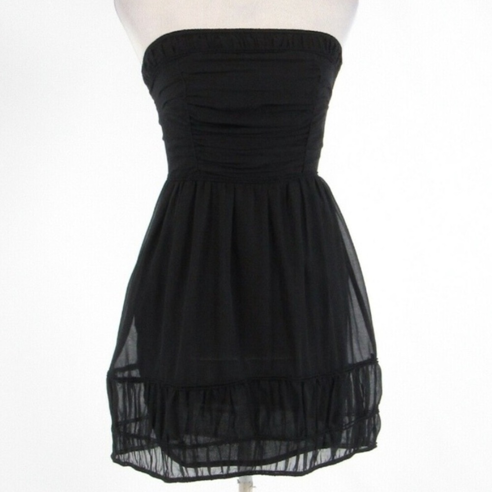 Comptoir Des Cotonniers Black Dress Above Knee